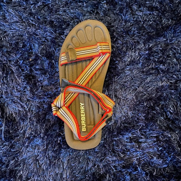 Brand new Burberry Patterson sandals. NEVER worn